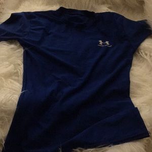 Blue Under Armour Heat Gear Compression Shirt